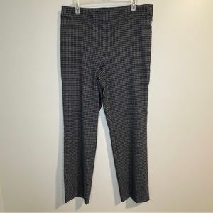 Talbots Navy Gray Houndstooth Chatham Ankle Pants 10